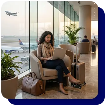Complimentary airport lounge access in India with the Aspire Banking Credit Card